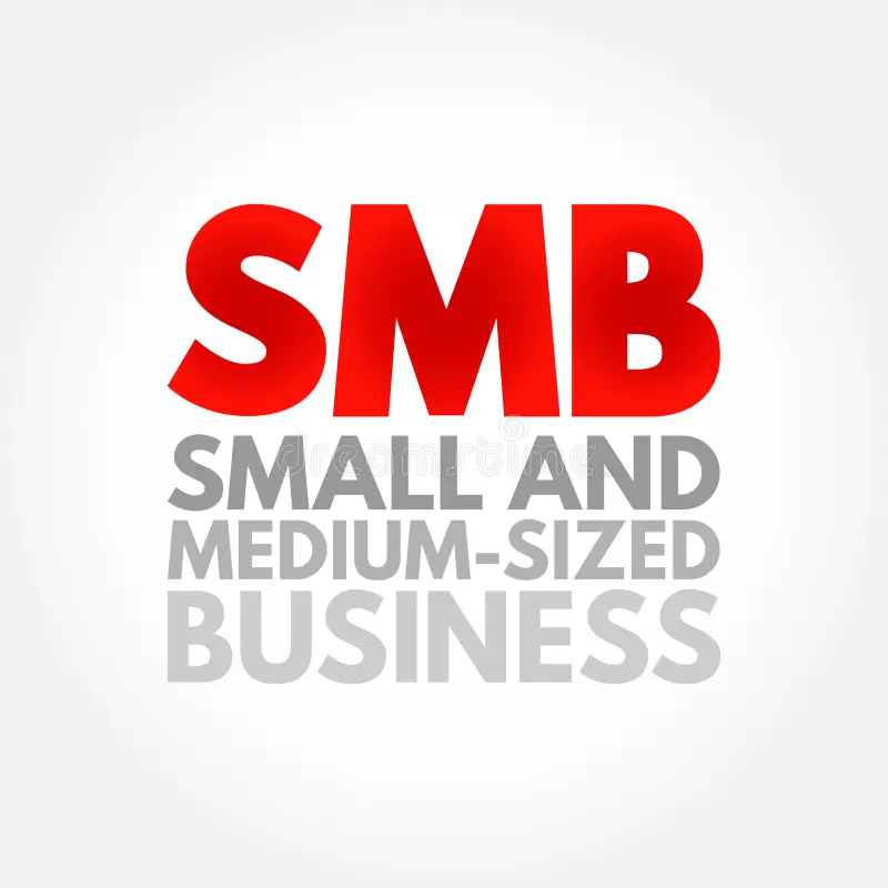 smb small medium sized business businesses whose personnel numbers fall below certain limits acronym text concept 280063743